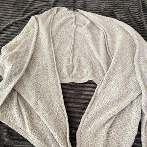 Brandy Melville slouchy grey asymmetric sweater